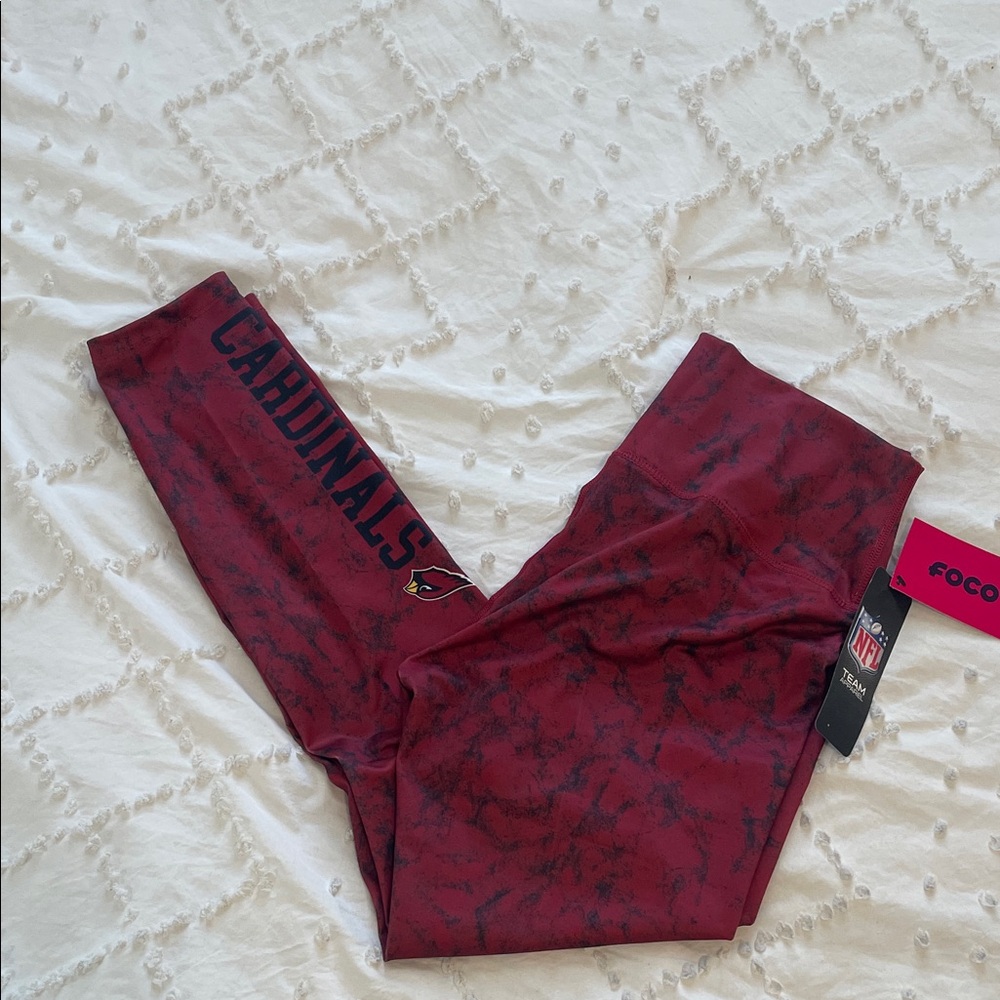 NFL Arizona Cardinals football Leggings in Red and Black nwt